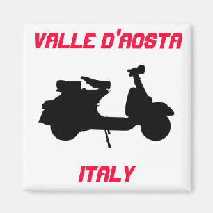 Scooter, Valle d'Aosta, Italy Magnet