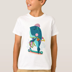 Scootering Whale T-Shirt