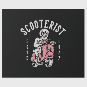 scooterist your tagline here wrapping paper