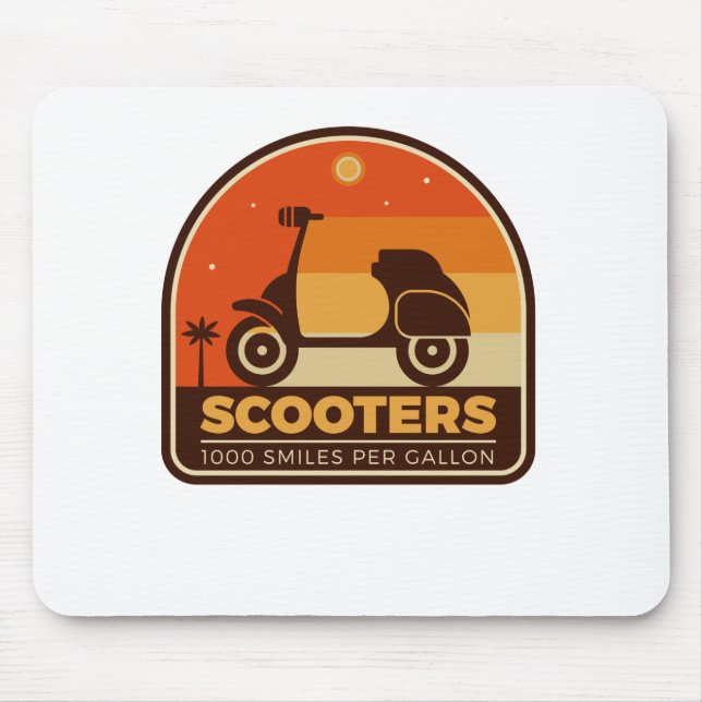 Scooters 1000 Smiles Per Gallon Mouse Pad (Front)