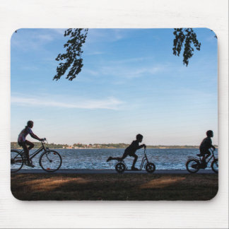 Scooters, bicycles, leisure time mouse pad