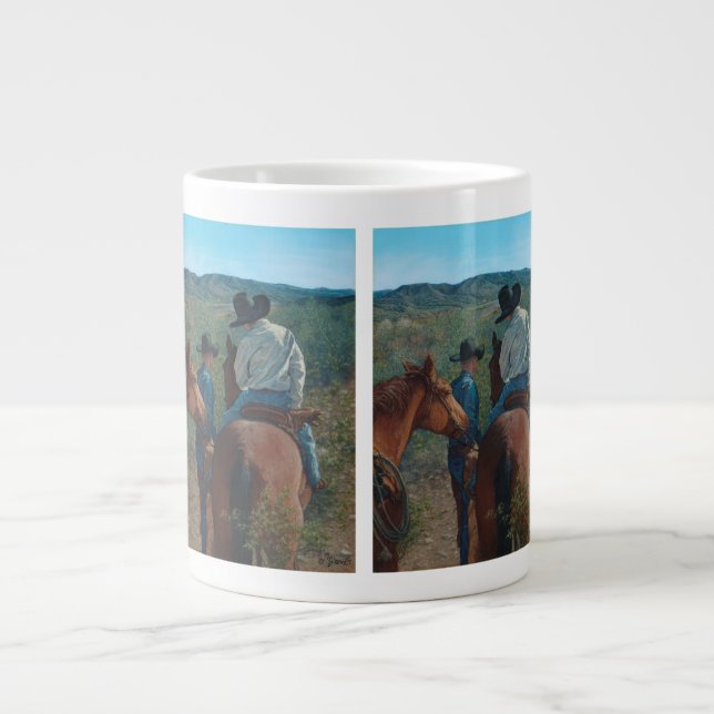 Scoping the Bosque Large Coffee Mug (Front)
