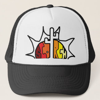 Scorch Coloured Sun Trucker Hat
