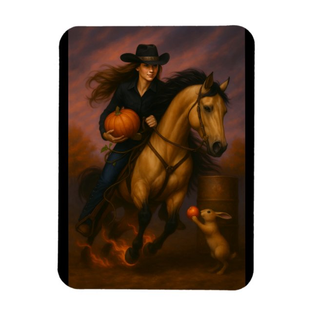 Scorching Fast Barrel Racing Team! Magnet (Vertical)