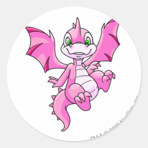 Scorchio Pink Classic Round Sticker