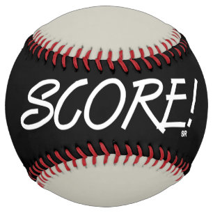 Score black and grey softball