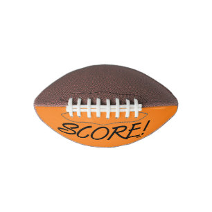 Score black and orange mini football