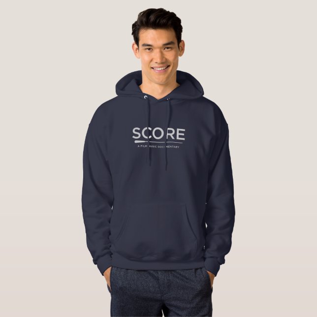 SCORE Blank Page Sheet Music Hooded Sweatshirt (Front Full)
