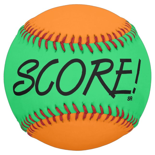 Score green and orange softball (Front)