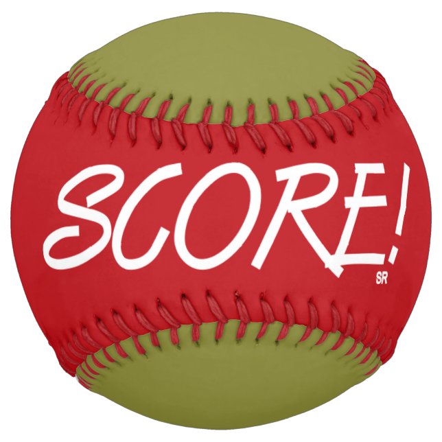 Score red and khaki softball (Front)