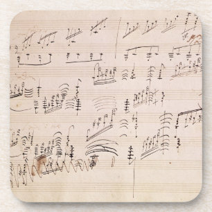 Score sheet of 'Moonlight Sonata' Coaster