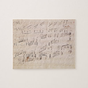 Score sheet of 'Moonlight Sonata' Jigsaw Puzzle