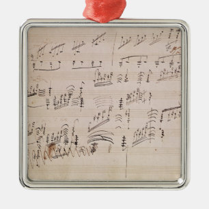Score sheet of 'Moonlight Sonata' Metal Tree Decoration