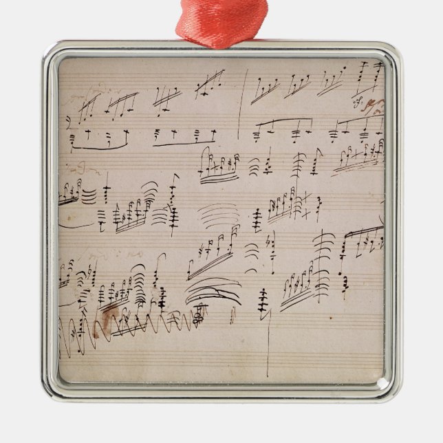 Score sheet of 'Moonlight Sonata' Metal Tree Decoration (Front)