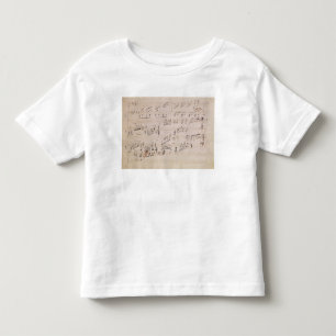 Score sheet of 'Moonlight Sonata' Toddler T-Shirt