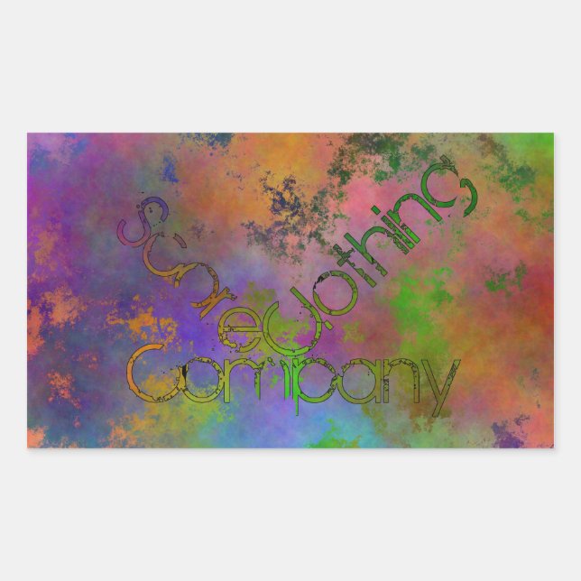 Score some trippy rectangular sticker (Front)