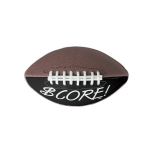 Score white and black dollar sign mini football