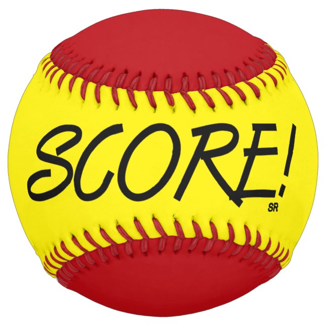 Score yellow and red softball (Front)