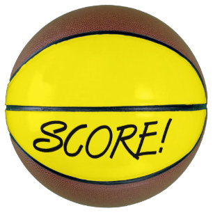 Score yellow basketball