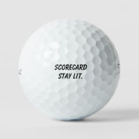 'Scorecard Stay Lit' Play Hard Celebrate Harder