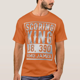 Scoring King King James Vintage Silver Text T-Shirt