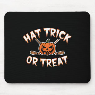 Scoring Trick Or Treat Funny Hockey Halloween Pump Mouse Pad