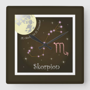 Scorpio 24 October until 22 November clock
