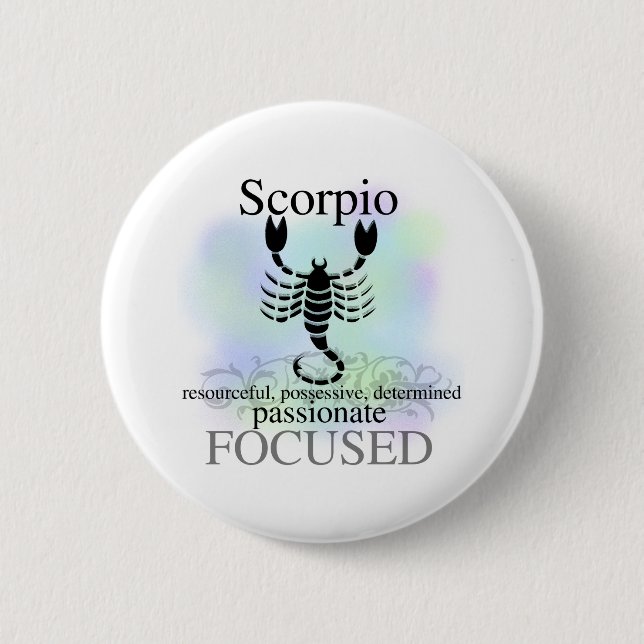 Scorpio About You 6 Cm Round Badge (Front)