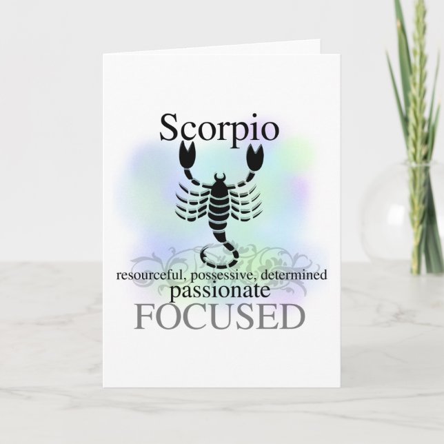 Scorpio About You Card (Front)