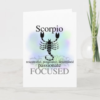 Scorpio About You Card