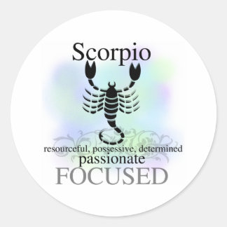 Scorpio About You Classic Round Sticker
