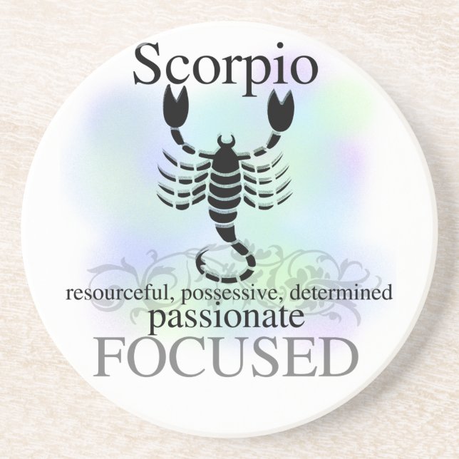 Scorpio About You Coaster (Front)