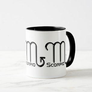SCORPIO, Abstract Design of the Zodiac Sign, Mug