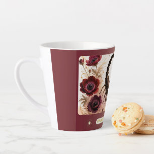 Scorpio Anemone Art Nouveau Small Latte Mug