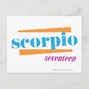 Scorpio Aqua Postcard