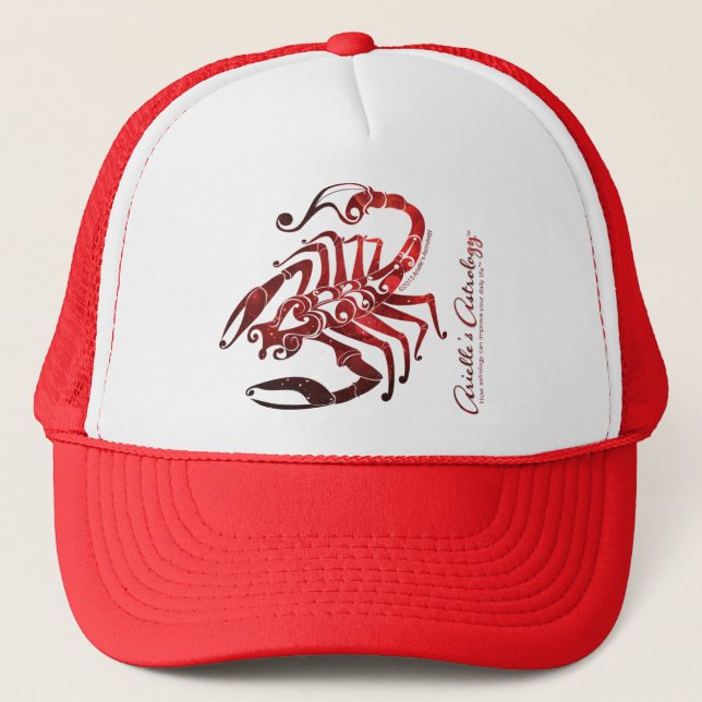 Scorpio Astrology Apparel ~ Trucker Hat (Front)