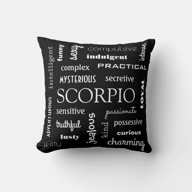 Scorpio Astrology Cushion (Front)