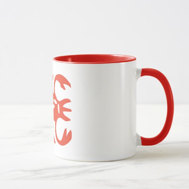 Scorpio Astrology Sun Sign, Zodiac Ringer Mug (Right)