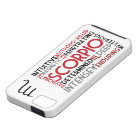 Scorpio Astrology Word Collage iPhone 5 Case