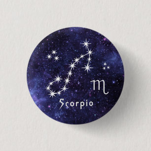 Scorpio Badge, Zodiac Horoscope Badge