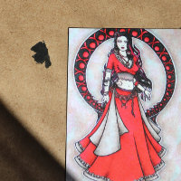 Scorpio Belly Dancer postcards
