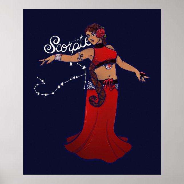 Scorpio Belly Dancer Poster (Front)