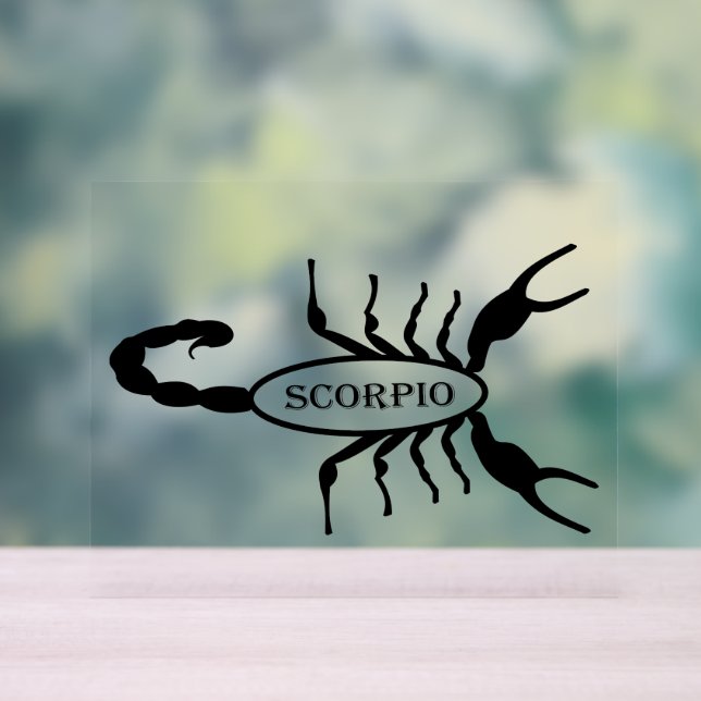 Scorpio Black Scorpion Star Sign (Neutral)