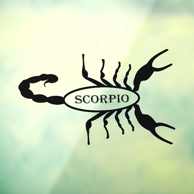 Scorpio Black Scorpion Star Sign (Sheet 3)