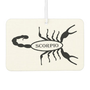 Scorpio Black Scorpion Star Sign Car Air Freshener