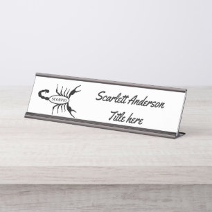 Scorpio Black Scorpion Star Sign Custom