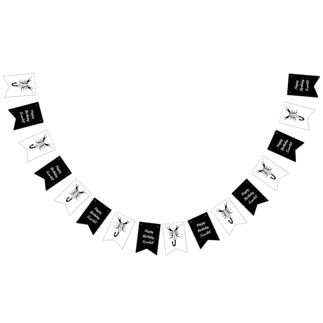 Scorpio Black Scorpion Star Sign Custom Birthday (All)