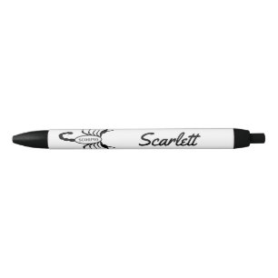 Scorpio Black Scorpion Star Sign Custom Name Ink Pen