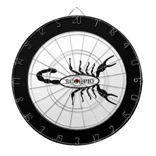 Scorpio Black Scorpion Star Sign Dartboard