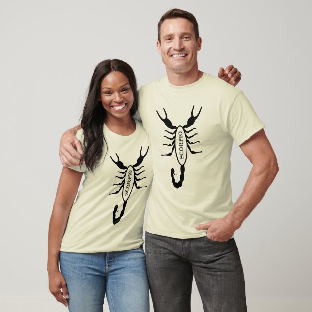 Scorpio Black Scorpion Star Sign T-Shirt (Unisex)